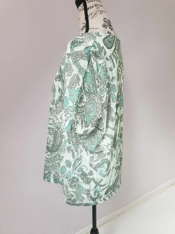 Blouse fluide 2 en 1 vert menthe C&A Canda – Taille L / XL